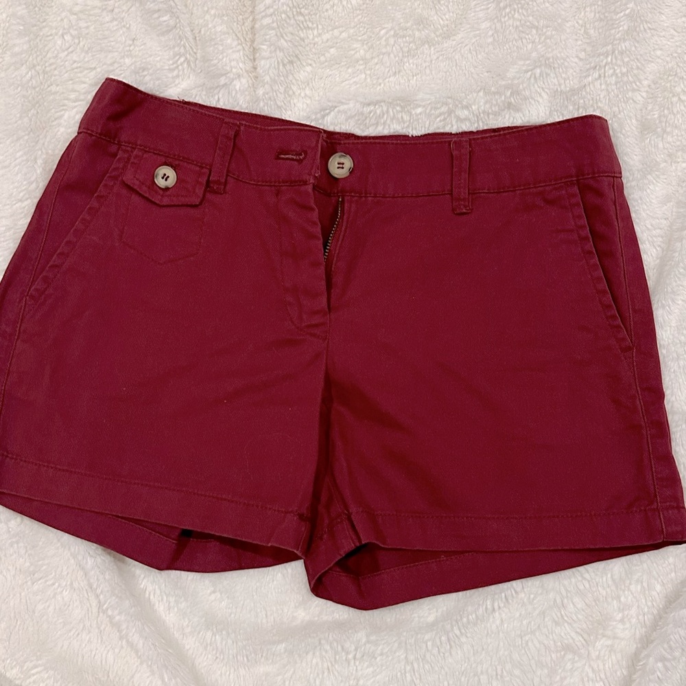 PRIMARK | Burgundy Chino Shorts | US 4